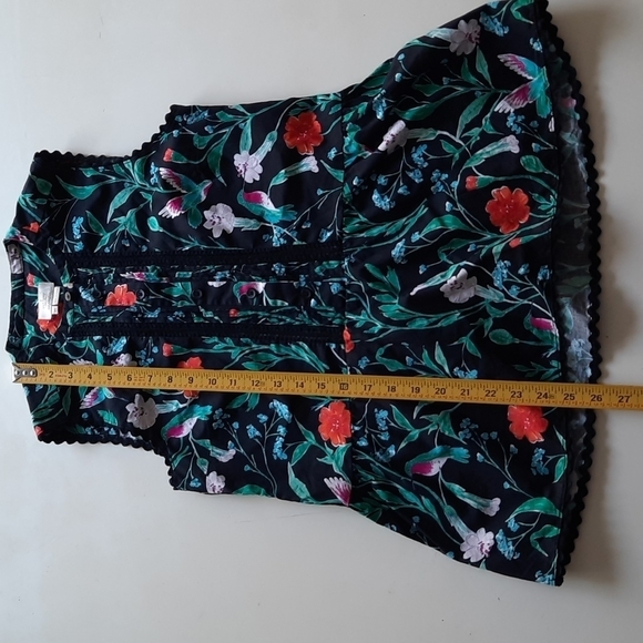 Kate Spade Jardin Poplin Peplum top extra small - Picture 8 of 10